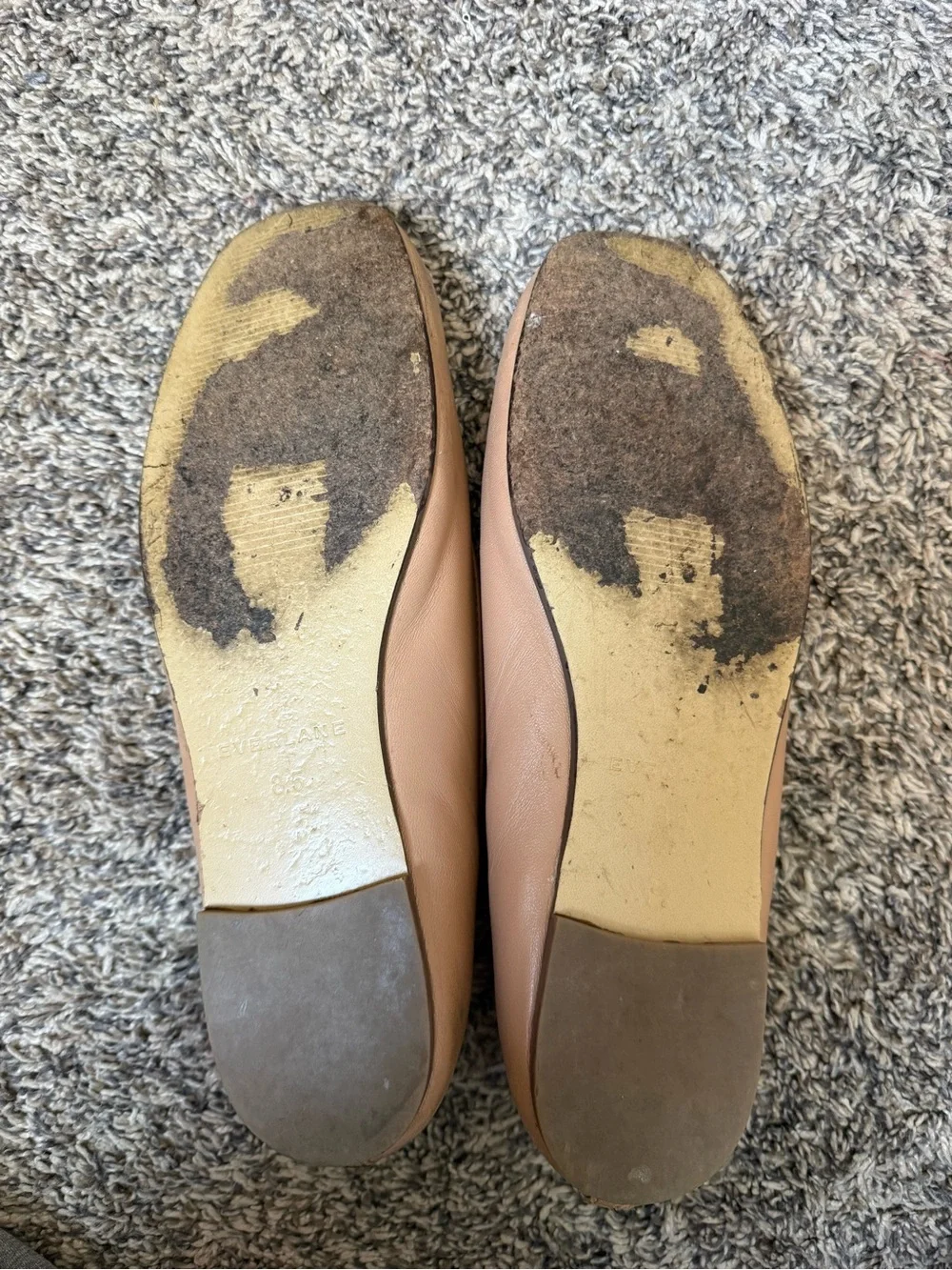 Everlane Women’s Nude Leather Ballet Flats - Neutral Tan